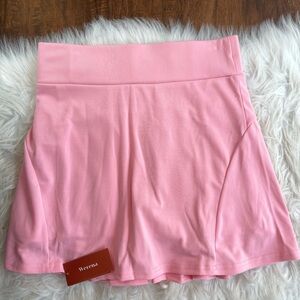 Pink A-Line Skort with Attached Shorts